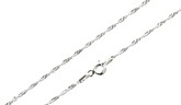 Italian Silver Singapore Twisted Chain Necklace